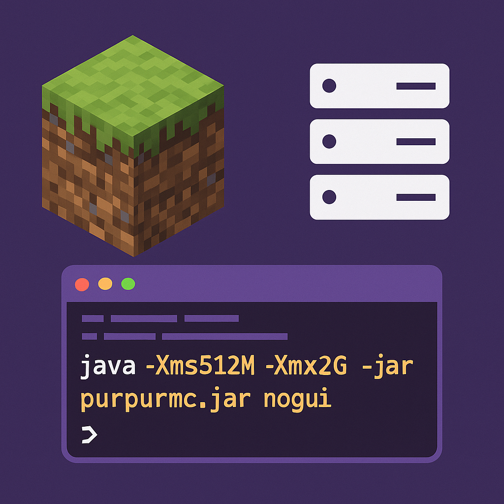 Script complet pentru pornirea unui server PurpurMC